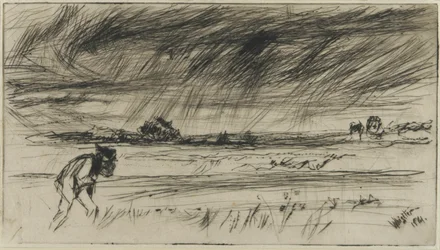 Stormen, 1861 (torrnål på papper)